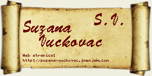 Suzana Vučkovac vizit kartica